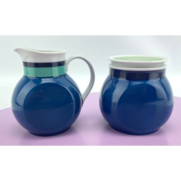 Vintage 70s sugar creamer set, Noritake Hawaiian Holidays, Younger Image - Picture 7 of 9